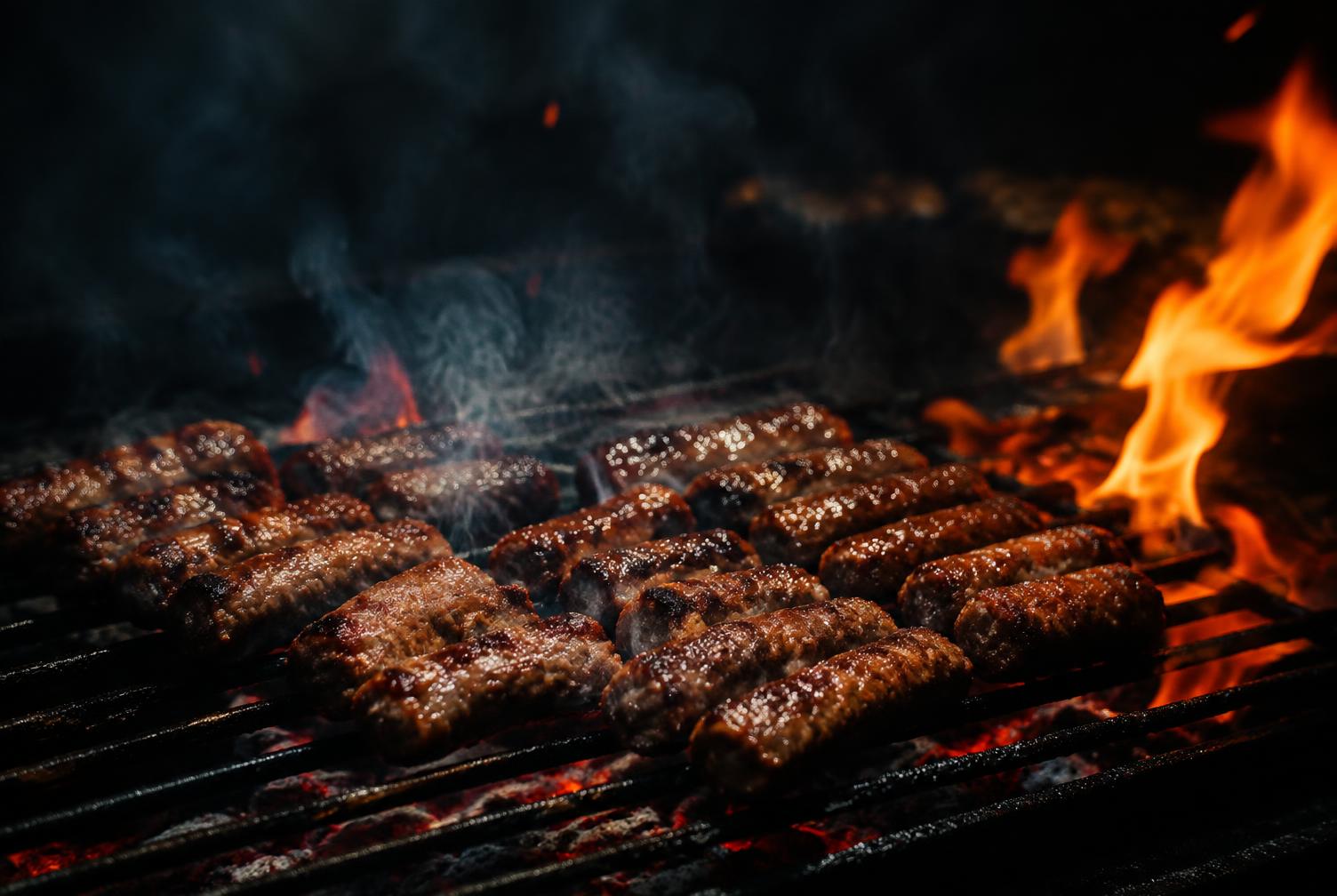 Ćevapi på kolgrillen